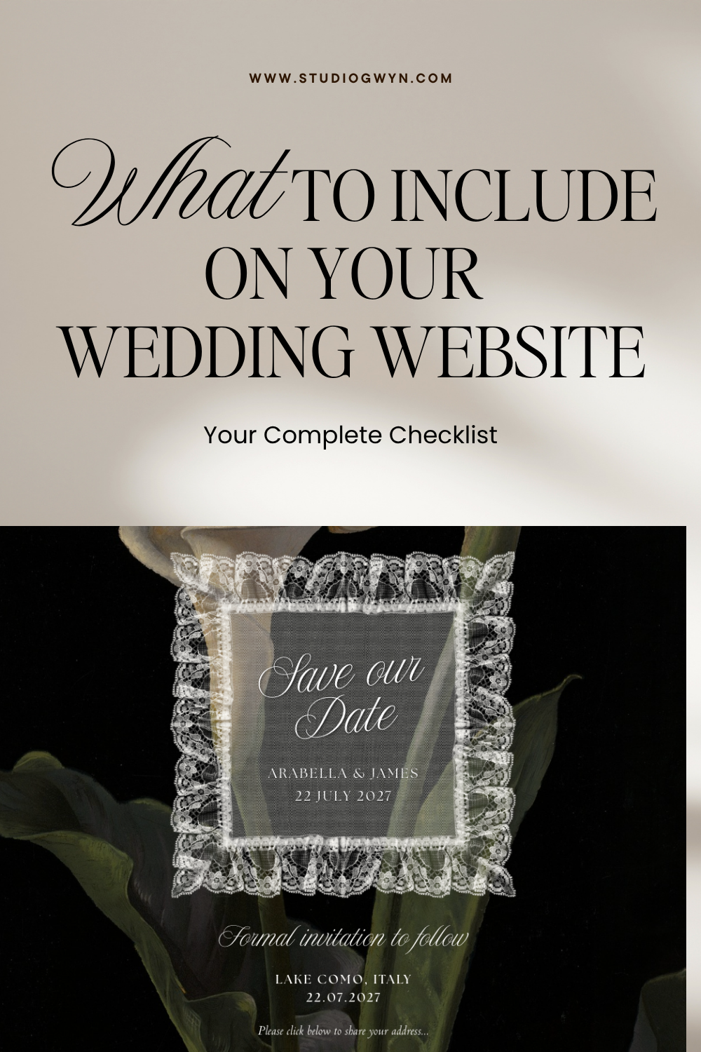 What to Put on a Wedding Website: The Complete Checklist