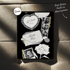 Wedding Website Template with RSVP (Photo Booth 01 - Black)