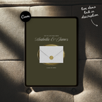 Old Money Save The Date Wedding Website Template (Olive)