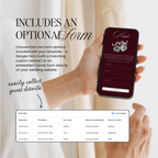 Save The Date Website Template (Romantic 01 - Burgundy)