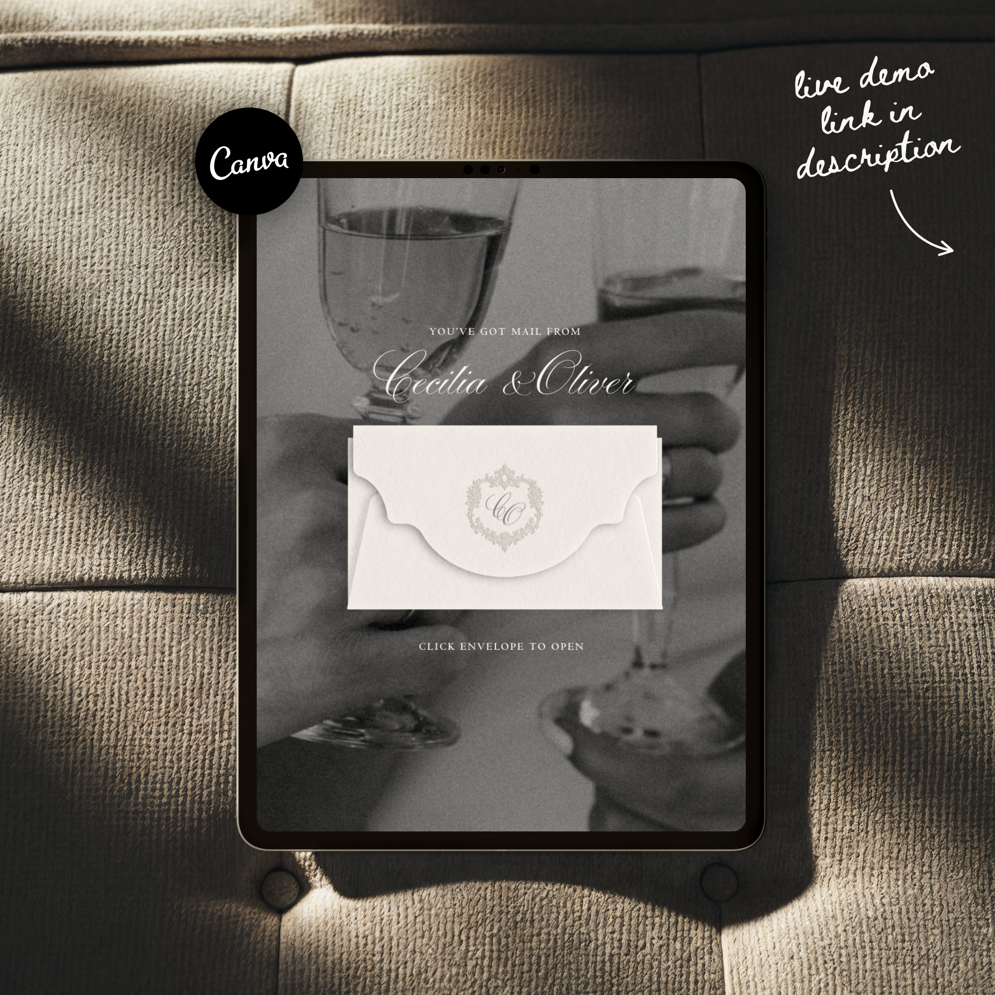 Heirloom Save The Date Website Template (Ivory 02)