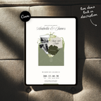 Save The Date Wedding Website Template (Sage & Ivory)