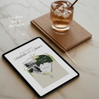 Save The Date Wedding Website Template (White & Green)