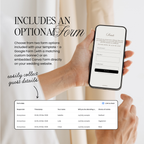 Save The Date Wedding Website Template (Photo Booth Animation 01 - Ivory)