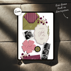 Wedding Website Template with RSVP (Envelope 06 - Chartreuse, Pink + Burgundy)