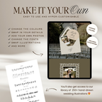 Old Money Lace Wedding Website Template with RSVP (Lace 03)