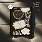 Wedding Website Template with RSVP (Photo Booth 01 - Brown)