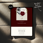 Old Money Save The Date Website Template (Burgundy)
