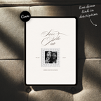 Save The Date Website Template (Romantic 01 - Ivory)