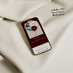 Old Money Save The Date Website Template (Burgundy)