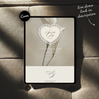 Lace Heart Save The Date Website Template (Lace 0201)