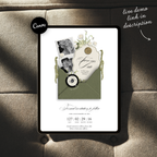 Save The Date Wedding Website Template (Envelope 06 - Sage Green + Ivory)