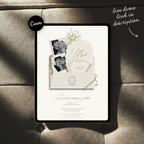 Save The Date Wedding Website Template (Envelope 07 - Ivory)