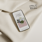 Save The Date Wedding Website Template (Pink & Green)