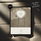 Lace Heart Save The Date Website Template (Lace 0203)