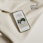 Save The Date Wedding Website Template (White & Green)