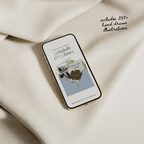 Save The Date Wedding Website Template (Brown & Dusty Blue)
