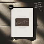 Save The Date Website Template (Vintage 01 - Brown Ivory)