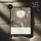 Lace Heart Save The Date Website Template (Lace 0202)
