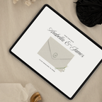 Save The Date Wedding Website Template (White & Green)