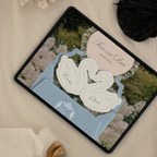 Heirloom Save The Date Website Template (Blue & Pink)