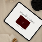 Save The Date Wedding Website Template (Burgundy & Ivory)