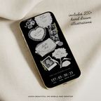 Wedding Website Template with RSVP (Photo Booth 01 - Black)