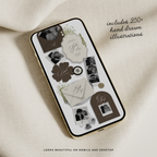 Wedding Website Template with RSVP (Envelope 06 - Brown + Ivory)