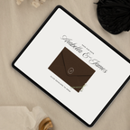 Save The Date Wedding Website Template (Brown & Ivory)