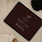 Old Money Save The Date Website Template (Burgundy)