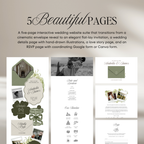 Wedding Website Template with RSVP (Sage & Ivory)