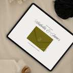 Save The Date Wedding Website Template (Olive Green & Burgundy)