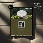 Old Money Wedding Website Template with RSVP (Olive)