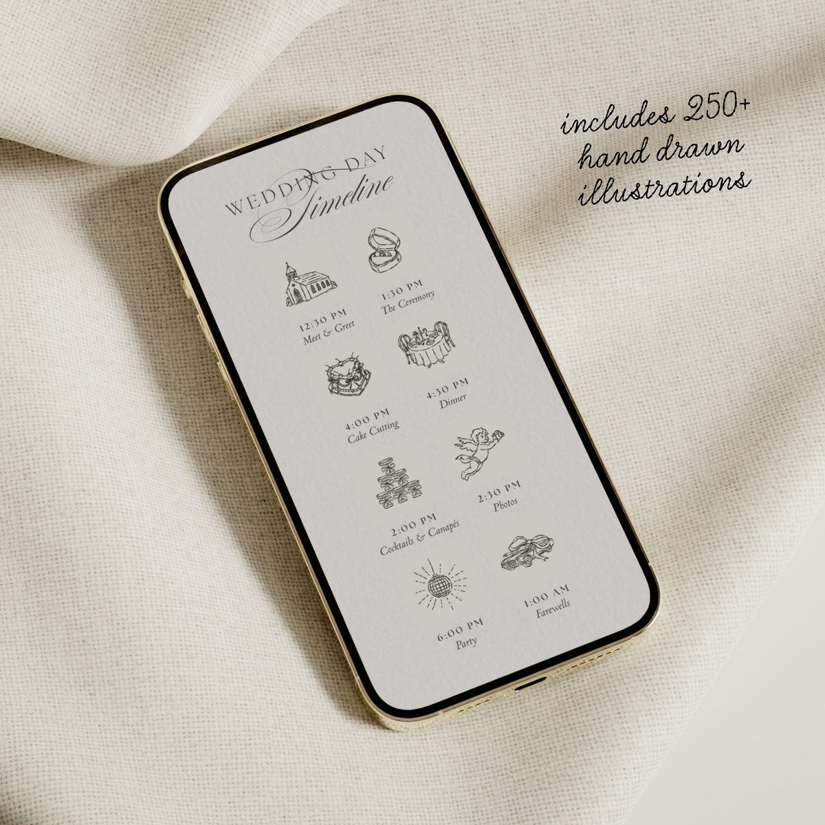Lace Wedding Website Template with RSVP (Lace 0501)