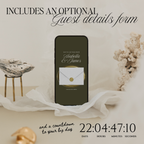 Old Money Save The Date Wedding Website Template (Olive)