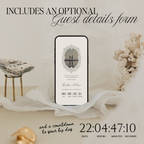 Heirloom Save The Date Website Template (Ivory 02)