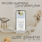 Save The Date Wedding Website Template (Blue & Green)