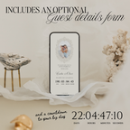 Heirloom Save The Date Website Template (Green & Pink)