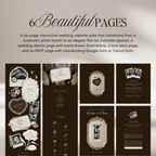 Wedding Website Template with RSVP (Photo Booth 01 - Brown)