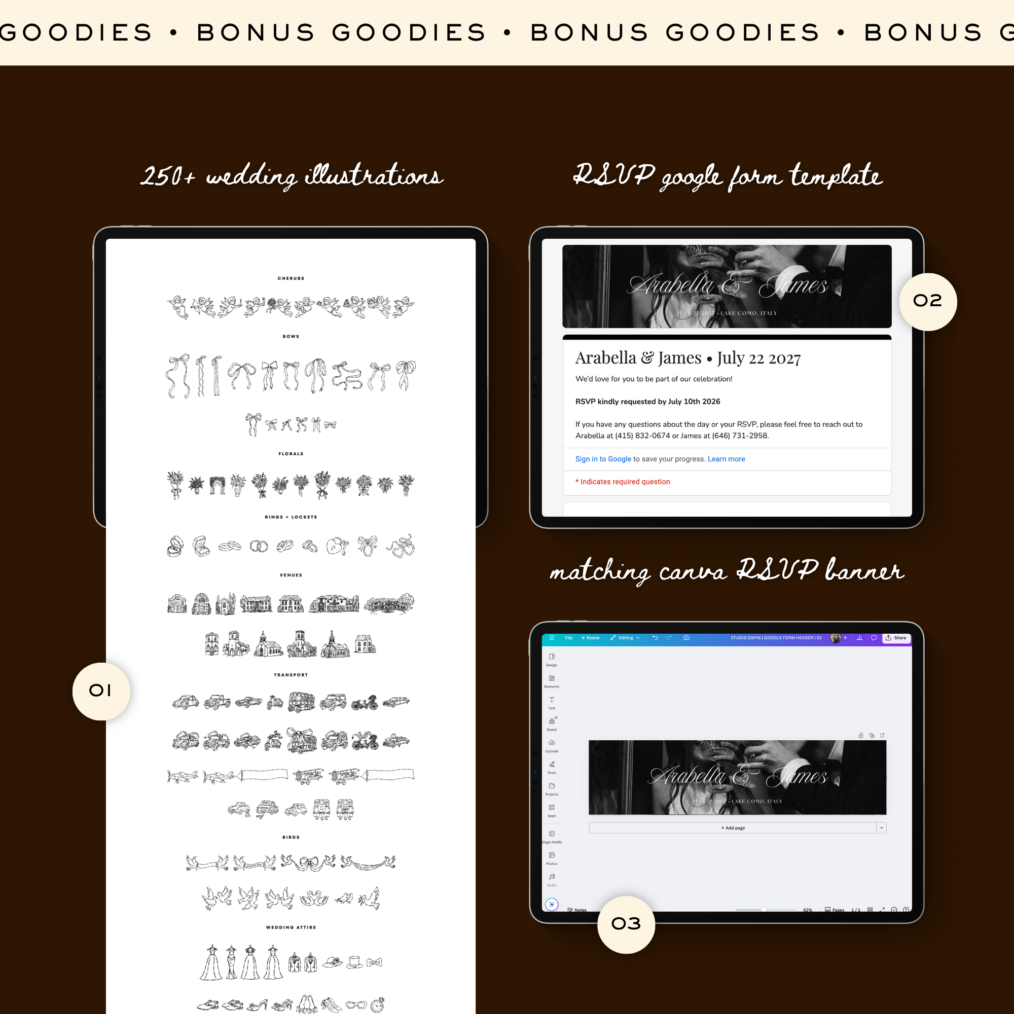 Old Money Wedding Website Template with RSVP (Olive)