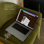 Save The Date Wedding Website Template (Burgundy)