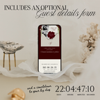 Old Money Save The Date Website Template (Burgundy)