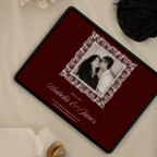 Old Money Wedding Website Template with RSVP (Burgundy)