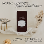 Old Money Save The Date Website Template (Burgundy)