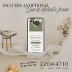 Save The Date Wedding Website Template (Sage & Ivory)