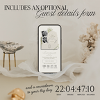Save The Date Wedding Website Template (Envelope 07 - Ivory)