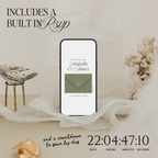 Wedding Website Template with RSVP (Sage & Ivory)
