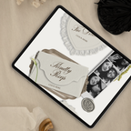 Wedding Website Template with RSVP (Photo Booth 01 - Ivory)