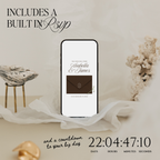 Wedding Website Template with RSVP (Brown & Ivory)