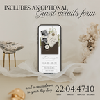 Save The Date Wedding Website Template (Envelope 06 - Brown + Ivory)
